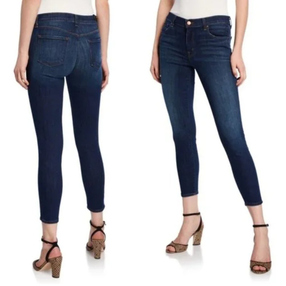 🎁 J BRAND skinny mid-rise raw edge Pure jean